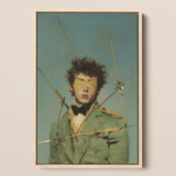 Bullseye - Stampa artistica militare gay surrealista del XVIII secolo / Tela, 12x18’’ / 31x46cm / Cornice naturale, Poster Stampe & Visual Artwork, Toby