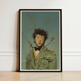 Framed Art Print Person Olive-green Military-style Coat Gold Saint Sebastian, Surreal 18th Century, Gay Military