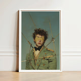 Framed Art Print Person Olive-green Military-style Coat Gold Saint Sebastian, Surreal 18th Century, Gay Military