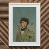 Bullseye - Surreal 18th Century Gay Military Art Print / Canvas Green Military-style Jacket Bow Tie White Frame Saint Sebastian, Surreal
