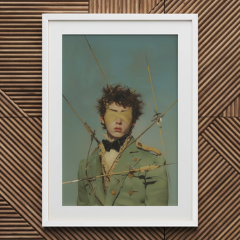 Bullseye - Surreal 18th Century Gay Military Art Print / Canvas, Saint Sebastian, Surreal 18th Century, Gay Military Art