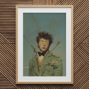 Bullseye - Surreal 18th Century Gay Military Art Print / Canvas, Saint Sebastian, Surreal 18th Century, Gay Military Art