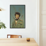 Bullseye Surreal 18th Century Gay Soldier Framed Canvas, Framed Portrait Art