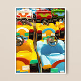 Bumper to Giclée Print / Canvas, 8×10’’ / 20x25cm / White Frame, Posters Prints & Visual Artwork, Toby Leon