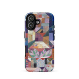 Burggarten - Paul Klee Phone Case Iphone 17 / Matte Vibrant Geometric-patterned Mosaic Design Abstract Shapes, Castle Garden, Chromatic