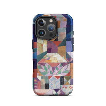 Burggarten - Paul Klee Phone Case Iphone 16 Pro / Matte Vibrant Geometric-patterned Phone Case Mosaic Design Abstract Shapes Paul Klee