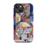 Burggarten - Paul Klee Phone Case Iphone 14 Plus / Matte Vibrant Geometric-patterned Phone Case Mosaic Design Abstract Shapes Paul Klee