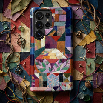 Burggarten - Paul Klee Phone Case Vibrant Mosaic-patterned Phone Case Geometric Design Multicolored Tiles Paul Klee Iphone Case, Castle