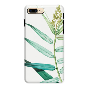 Bush Cane - P.j. Redouté Botanist Art Iphone Case, 8 Plus / Matte, Phone Case Botanical Watercolor Design Green Leaves Stem