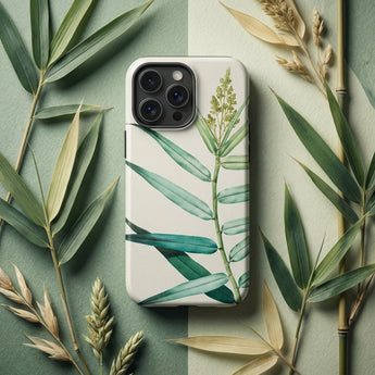 Bush Cane - P.j. Redouté Botanist Art Iphone Case White Phone Case Detailed Botanical Illustration Green Bamboo Digital Sentinel Blooms,