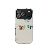 Butterflies - Odilon Redon Watercolor Phone Case Iphone 17 Pro / Matte Beige Butterfly-patterned Phone Case Matte Finish Black Camera