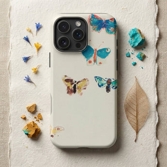 Butterflies - Odilon Redon Watercolor Phone Case White Phone Case Adorned Colorful Watercolor-style Butterfly Illustrations Odilon Redon’s