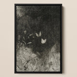 Butterflies - Impresión artística de William Baxter Closson / Lienzo, 12x17’’ / A3 / Marco negro, Pósters, impresiones y obra visual, Toby Leon