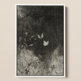 Butterflies - Impresión artística de William Baxter Closson / Lienzo, 12x17’’ / A3 / Marco blanco, Pósters, impresiones y obra visual, Toby Leon