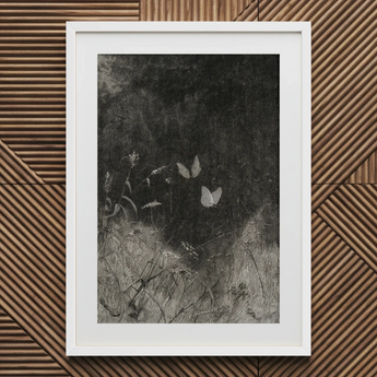 Butterflies - William Baxter Closson Art Print / Canvas, William Baxter Closson, Closson Art Print, Meadow Stems