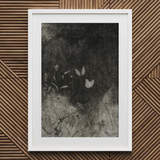 Butterflies - William Baxter Closson Art Print / Canvas Framed Monochrome Artwork Butterflies Field William Baxter Closson, Closson Art