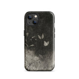 Butterflies - William Baxter Closson Phone Case Iphone 13 / Gloss Black Phone Case Distressed Vintage-style Illustration Butterflies Wild