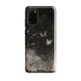 Butterflies - William Baxter Closson Phone Case Samsung Galaxy S20 Plus / Gloss Black Phone Case Monochrome Illustration Butterflies Wild