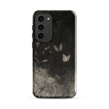 Butterflies - William Baxter Closson Phone Case Samsung Galaxy S23 Plus / Gloss Black Phone Case Monochrome Illustration Butterflies