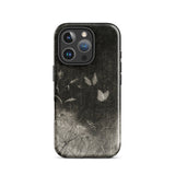 Butterflies - William Baxter Closson Phone Case Iphone 16 Pro / Gloss Black Phone Case Monochrome Illustration Butterflies Wildflowers