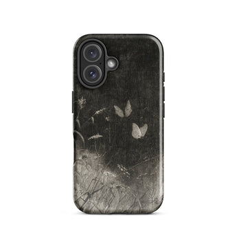 Butterflies - William Baxter Closson Phone Case Iphone 16 / Gloss Black Phone Case Vintage-style Illustration Butterflies Wild Grasses