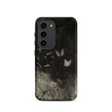 Butterflies - William Baxter Closson Phone Case Samsung Galaxy S23 / Matte Black Phone Case Vintage-style Illustration Delicate White