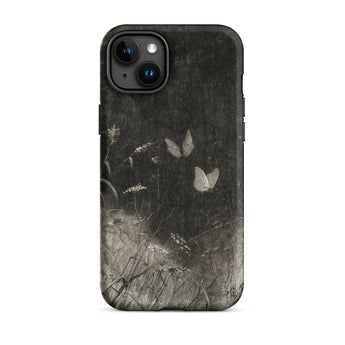 Butterflies - William Baxter Closson Phone Case Iphone 15 Plus / Matte Black Phone Case Vintage-style Illustration Two Butterflies Wild