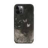 Butterflies - William Baxter Closson Phone Case Iphone 12 Pro Max / Matte Black Phone Case Vintage-style Illustration Two White Butterflies