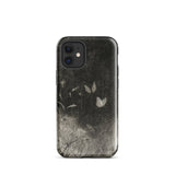 Butterflies - William Baxter Closson Phone Case Iphone 12 Mini / Gloss Black Phone Case Vintage-style Monochrome Illustration Butterflies