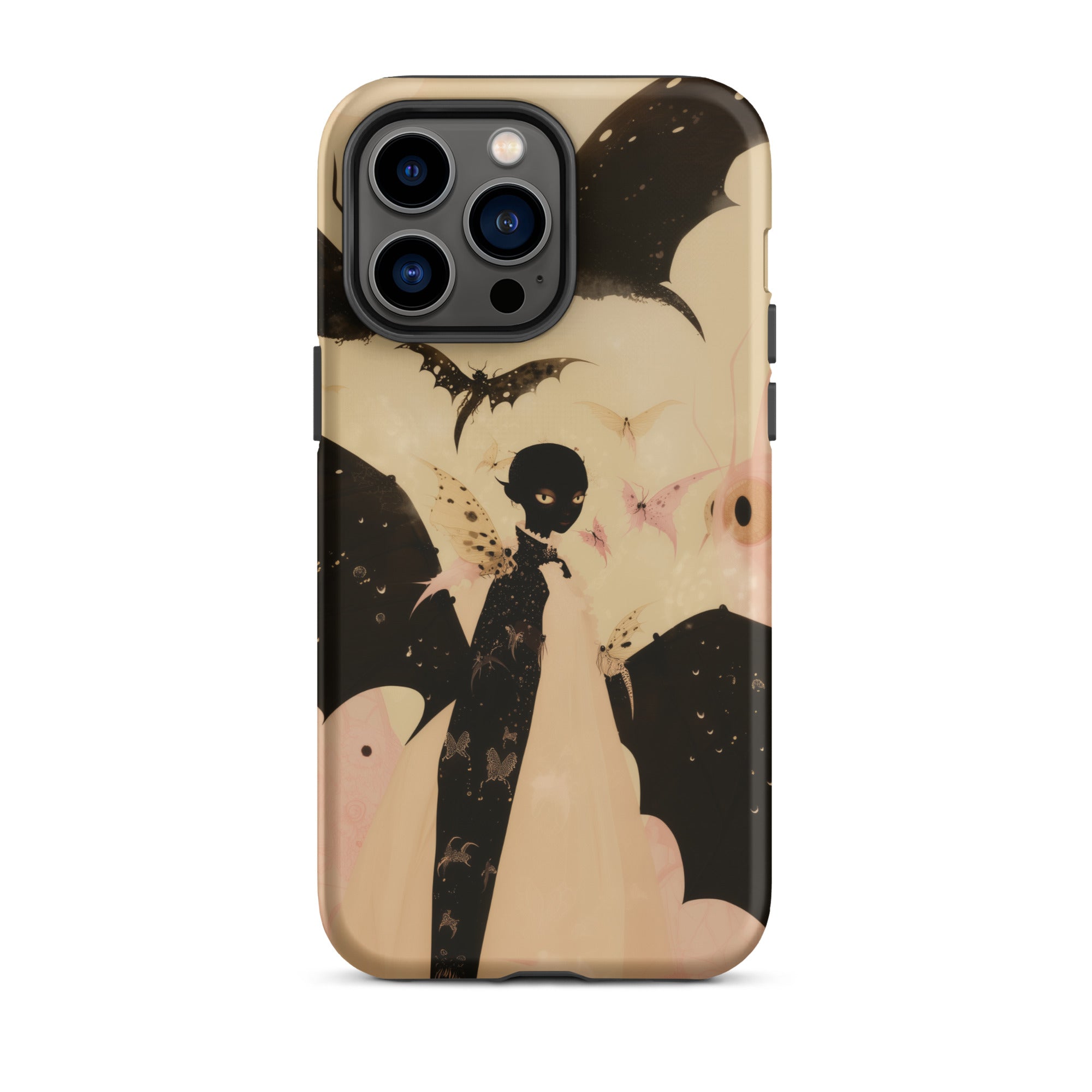 Butterfly Effect Surreal Metamorphosis Art Iphone Case, 14 Pro Max / Matte, Halloween Themed Phone Case