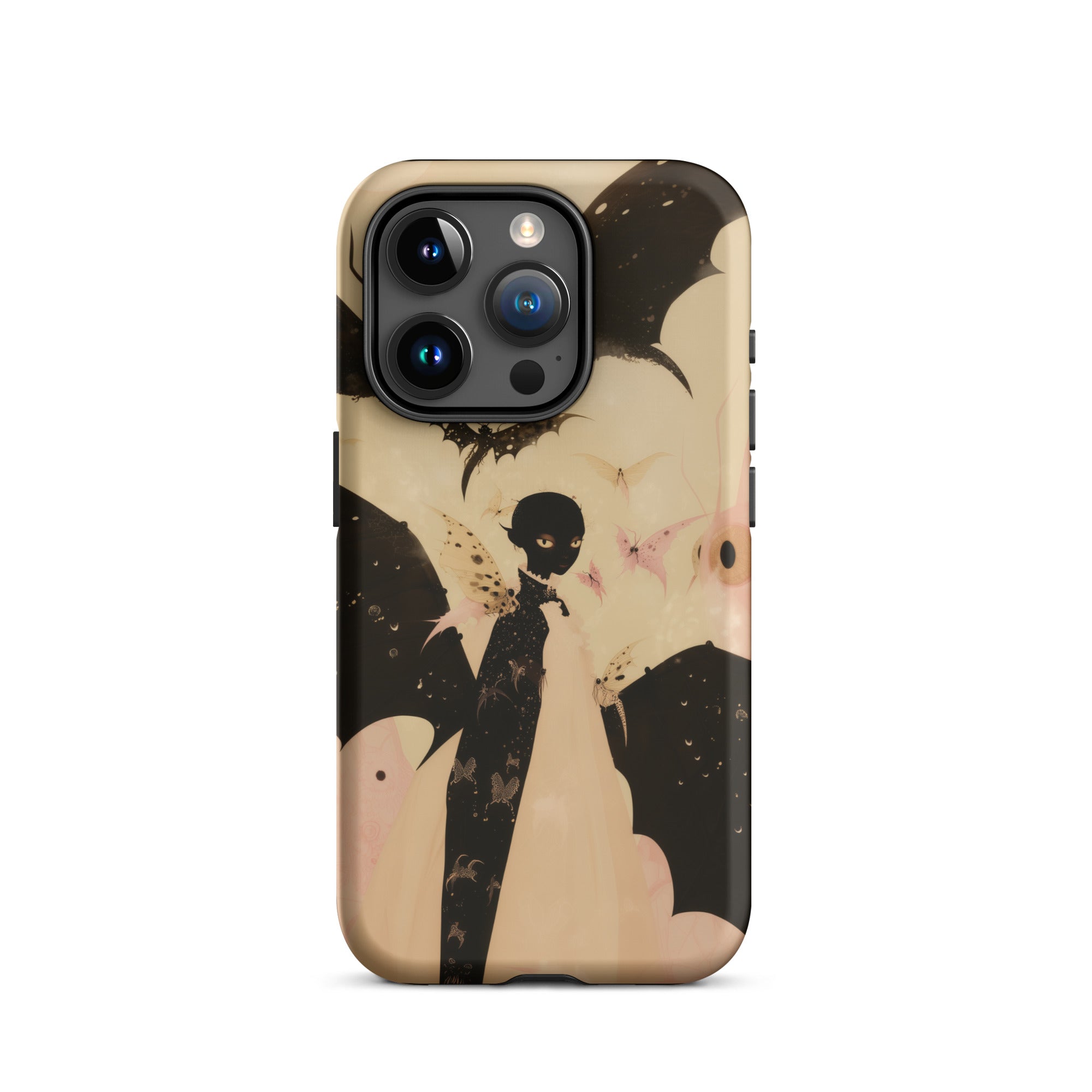 Butterfly Effect Surreal Metamorphosis Art Iphone Case, 15 Pro / Matte, Phone Case Spooky Design
