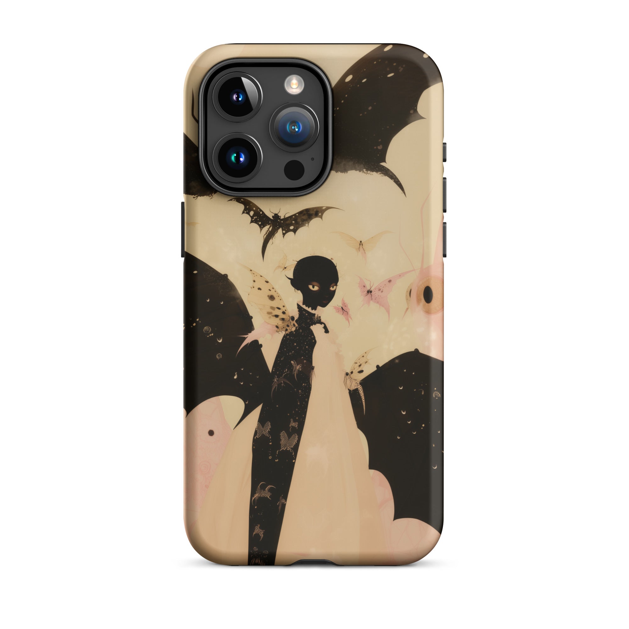 Butterfly Effect Surreal Metamorphosis Art Iphone Case, 15 Pro Max / Matte, Halloween Themed Phone Case