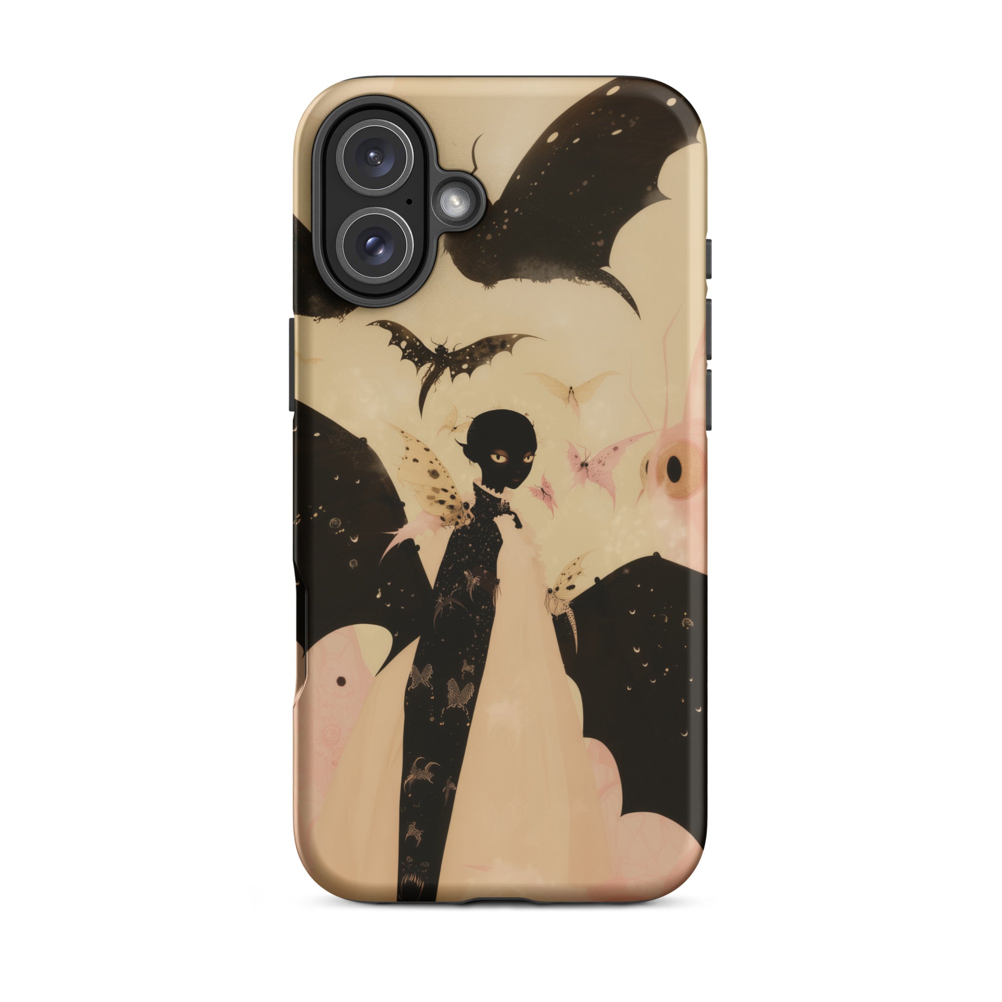 Butterfly Effect Surreal Metamorphosis Art Iphone Case, 16 Plus / Matte, Halloween Themed Phone Case