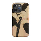 Butterfly Effect Surreal Metamorphosis Art Iphone Case, 16 Pro Max / Matte, Phone Case Spooky Bat Design