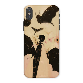 Butterfly Effect - Surreal Metamorphosis Art Iphone Case, x / Matte, Phone Case Spooky Bat Design