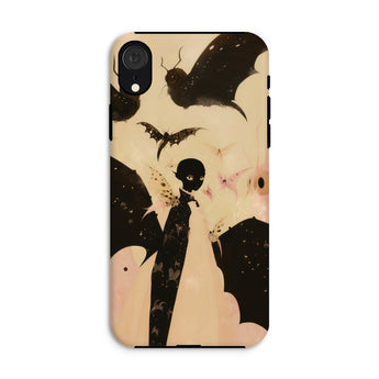Butterfly Effect - Surreal Metamorphosis Art Iphone Case, Xr / Matte, Phone Case Spooky Bat Design