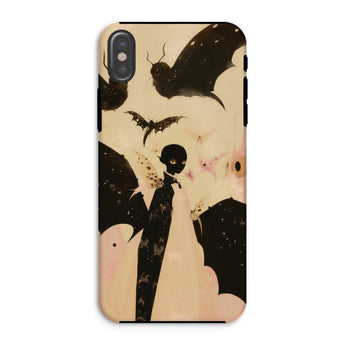 Butterfly Effect - Surreal Metamorphosis Art Phone Case Iphone Xs / Matte Bat-themed Phone Case Twilight Dream Draped, Metamorphosis Art