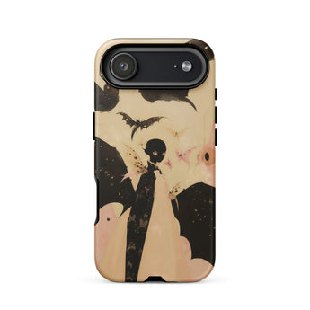Butterfly Effect - Surreal Metamorphosis Art Phone Case Iphone 17 Air / Matte Black White Phone Case Bat Design Durable Plastic Twilight