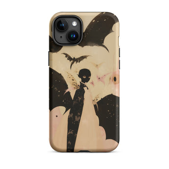 Butterfly Effect - Surreal Metamorphosis Art Phone Case Iphone 15 Plus / Matte Halloween-themed Phone Case Twilight Dream Draped,