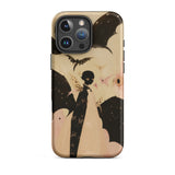 Butterfly Effect - Surreal Metamorphosis Art Phone Case Iphone 16 Pro Max / Matte Phone Case Spooky Bat Design Twilight Dream Draped,