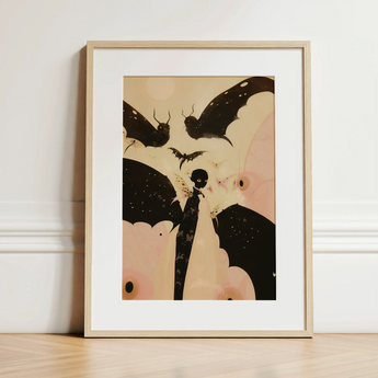 Butterfly Effect - Surreal Metamorphosis Art Print / Canvas, 12x16’’ / 31x41cm / Natural Frame / Matboard, Posters Prints & Visual Artwork,