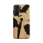 Butterfly Effect Surreal Metamorphosis Art Samsung Case, Galaxy S21 Fe / Matte, Phone Case Gothic Illustration Winged Dark Figure Bats