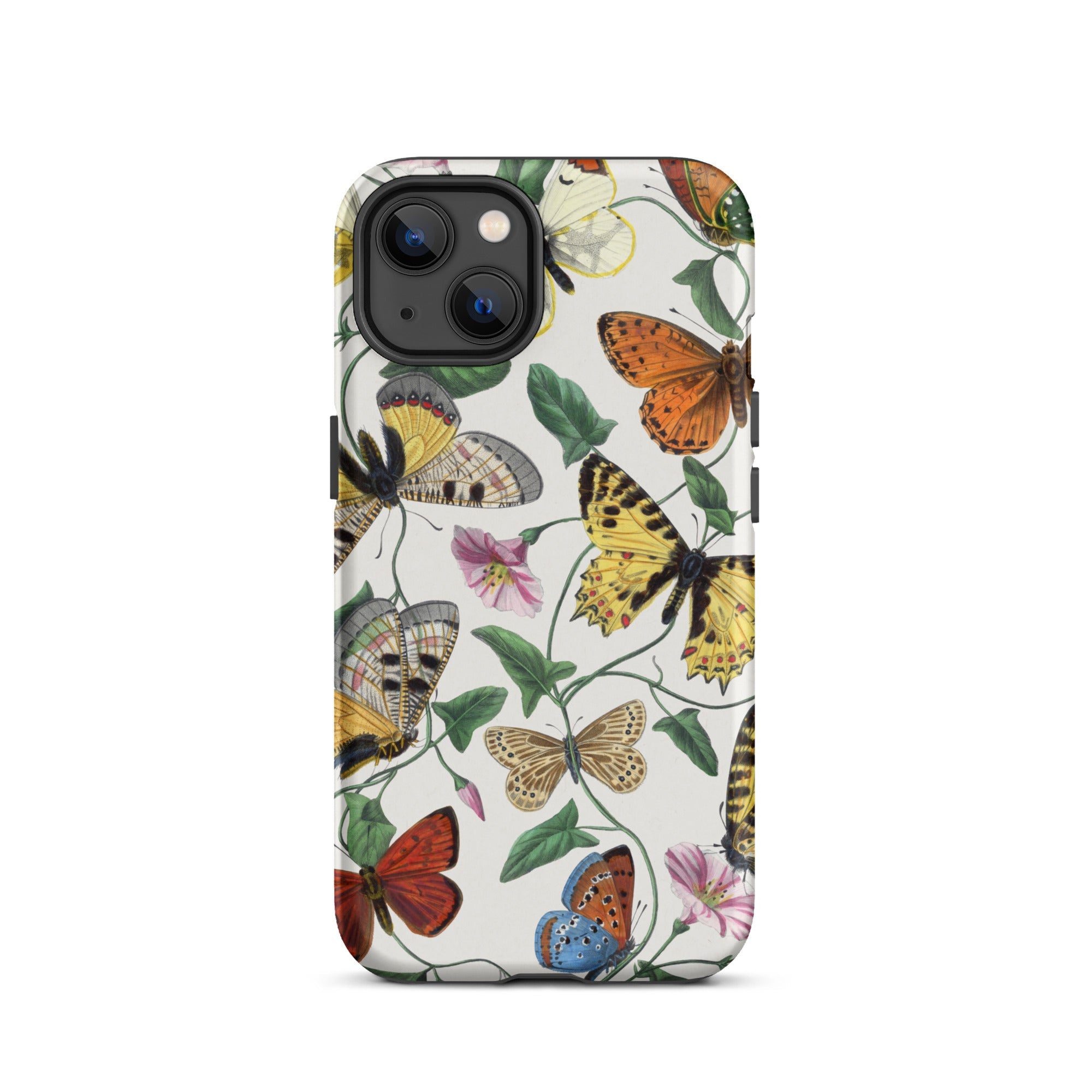 Butterfly & Moth - Paul Gervais Iphone Case, 13 / Matte, Butterfly-patterned Phone Case