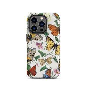 Butterfly & Moth - Paul Gervais Iphone Case, 14 Pro / Matte, Butterfly-patterned Phone Case