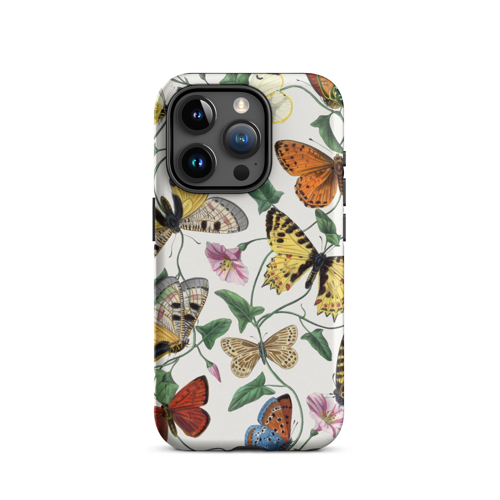Butterfly & Moth - Paul Gervais Iphone Case, 15 Pro / Matte, Butterfly-patterned Phone Case