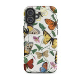 Butterfly & Moth - Paul Gervais Iphone Case, 16 Plus / Matte, Butterfly-patterned Phone Case