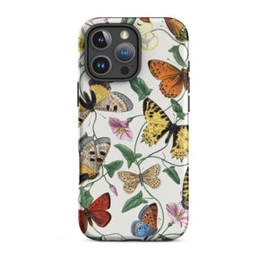 Butterfly & Moth - Paul Gervais Iphone Case, 16 Pro Max / Matte, Butterfly-patterned Phone Case