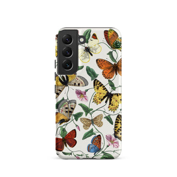 Butterfly & Moth - Paul Gervais Samsung Case, Galaxy S22 / Matte, Phone Case Colorful Butterfly Floral Pattern