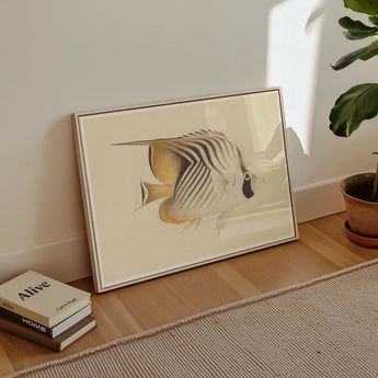 Butterflyfish - Luigi Balugani Ocean Life Art Print / Canvas, Luigi Balugani, Balugani Sea Life, Marine Artistry