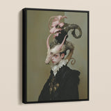 Cadmus - Gay Dragon Prince Framed Canvas, Framed Painting Person Elaborate Fantastical Costume